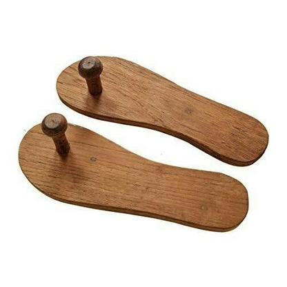 Sheesham Char Wooden Charan Paduka – Antique Design (10 Inch)