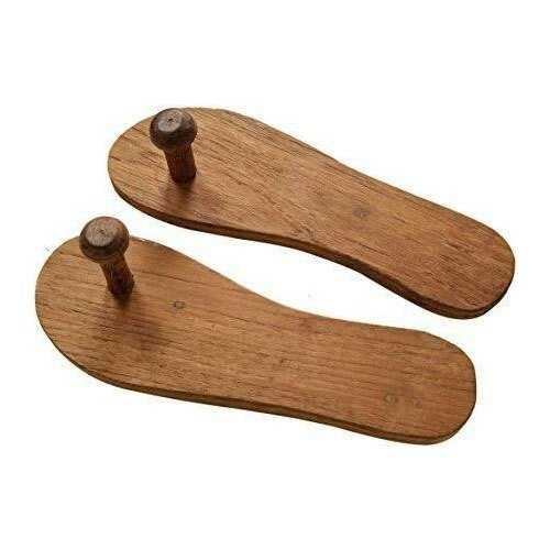 Sheesham Char Wooden Charan Paduka – Antique Design (10 Inch)